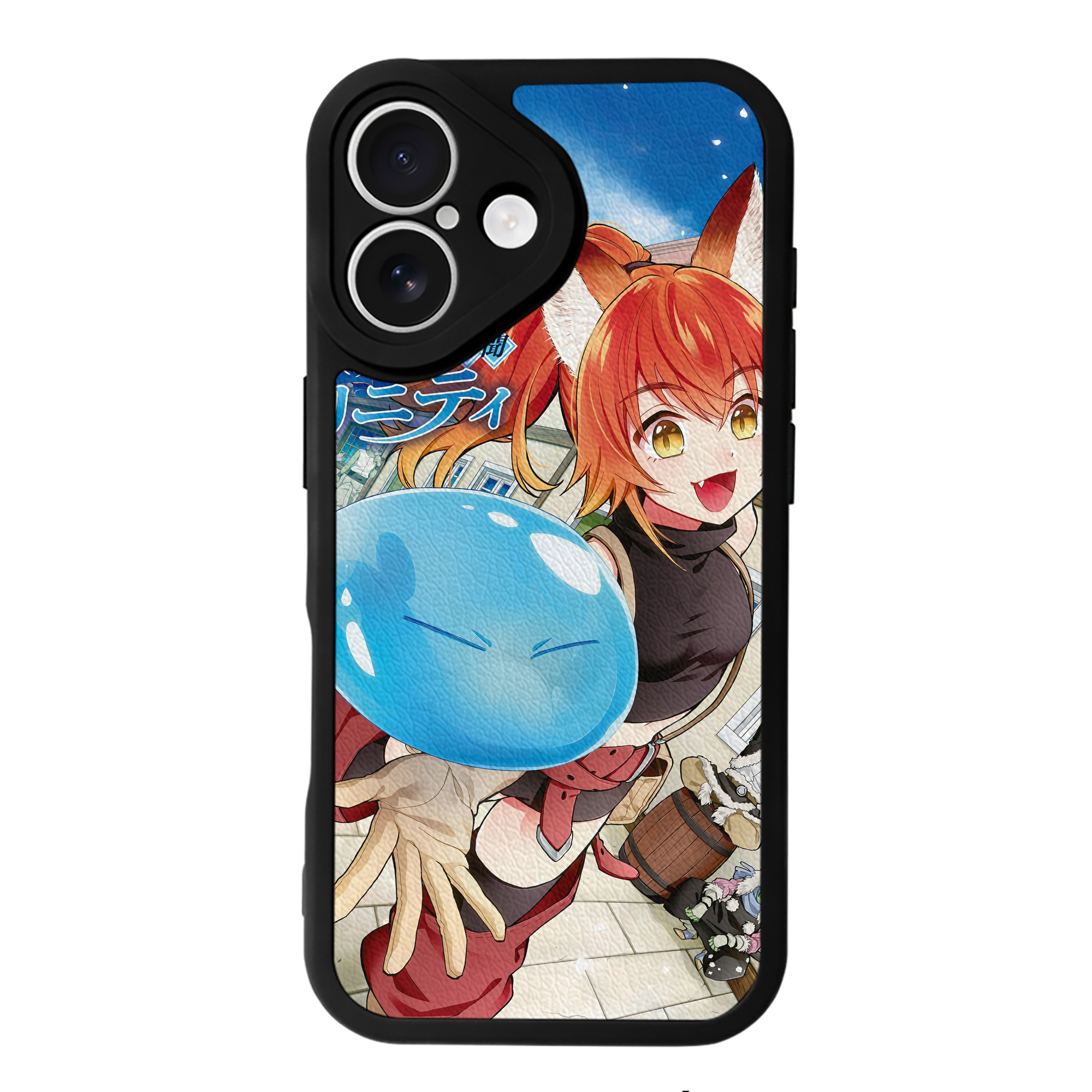 （画像用） 転スラ Regarding Reincarnated to Slime 【iPhone 16シリーズ対応】シリコンスマホケース（レザー調） 材質：シリコン